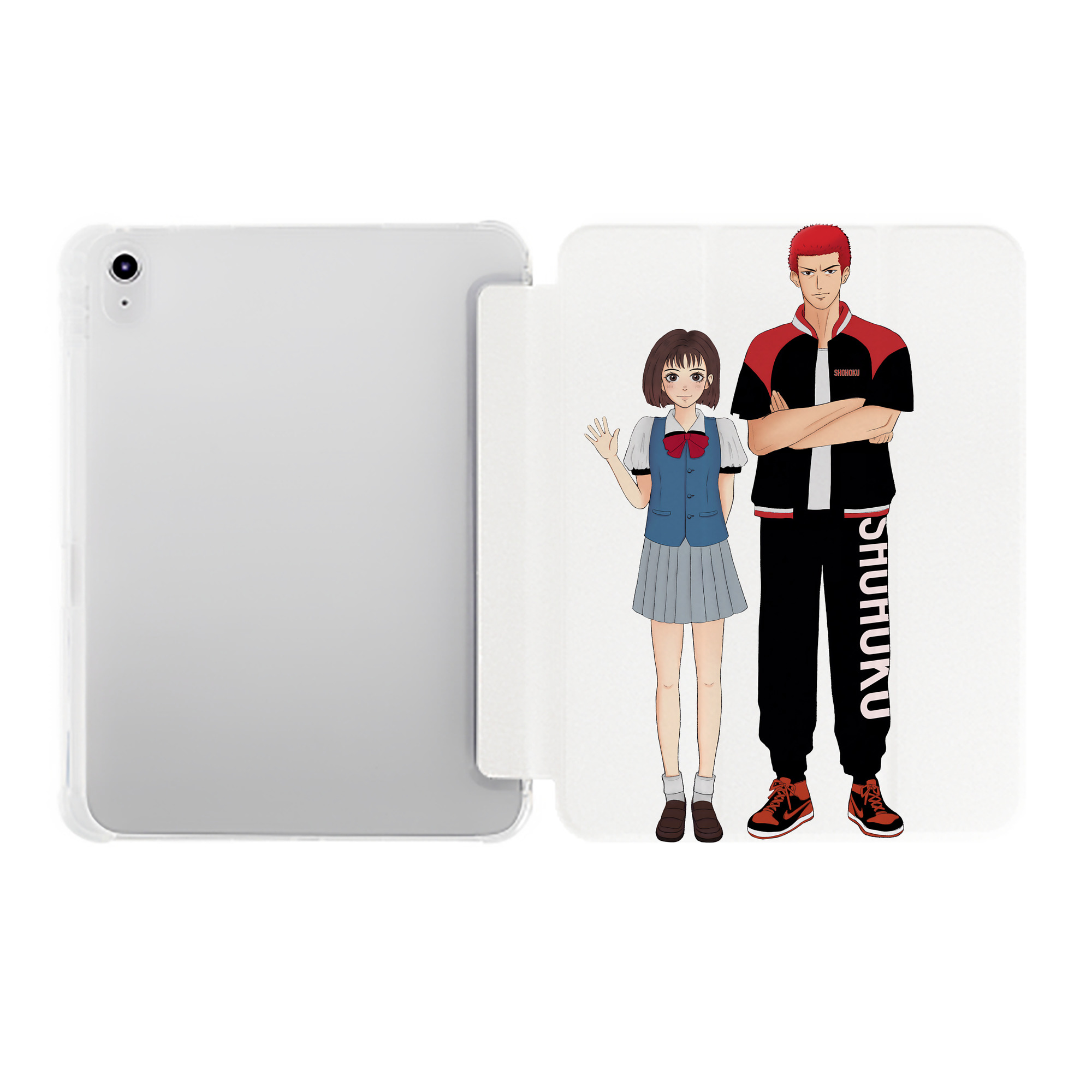 （画像用） SLAM DUNK／スラムダンク IPad ケース ペン収納付き 三つ折りスタンド PUレザー×シリコン 対応機種9.5/10.5/10.9インチ